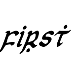 First Order Condensed Italic