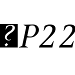 P22MaiPro-Italic