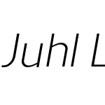 Juhl Light Italic