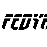Fedyral Extra-Expanded Italic