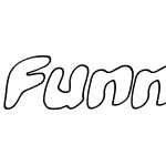 Funny Pages Outline Italic
