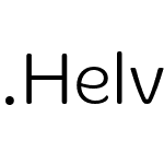 .Helvetica Neue Interface