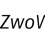 ZwoWebPro-SemilightItalicW04
