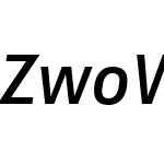 ZwoWebPro-SemiboldItalicW04