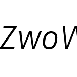 ZwoWebPro-LightItalicW04-Rg