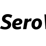 SeroWebW07-BoldItalic