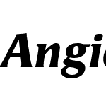 AngieWebPro-BlackItalicW01