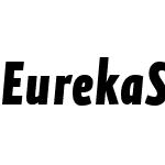 EurekaSansWebPro-CondBlackItalicW01