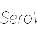 SeroWebPro-ExtrathinItalicW15