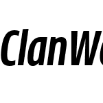 ClanWebW03-CondBoldItalic