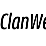 ClanWebW03-CondMediumItalic