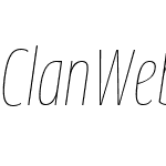 ClanWebW03-CondThinItalic