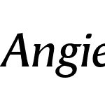 AngieWebPro-DemiboldItalicW01