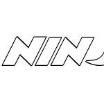 Ninja Garden Outline Italic