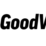 GoodWebW03-NarrBlackItalic