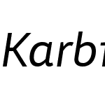 KarbidWebW03-Italic