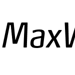 MaxWebW03-CondItalic