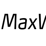 MaxWebW03-CondLightItalic