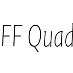 FF Quadraat Sans Pro Condensed Thin