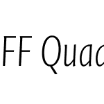 FF Quadraat Sans Pro Condensed ExtraLight