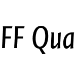 FF Quadraat Sans Pro Condensed