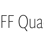 FF Quadraat Sans Pro Condensed Thin