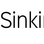 Sinkin Sans Narrow 300 Light