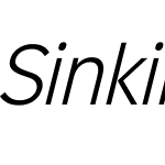 Sinkin Sans Narrow 300 Lt Ita