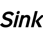 Sinkin Sans Narrow 600 SemBldIt