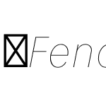 FenomenSans-SCNHairlineItalic