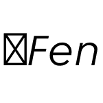 FenomenSans-LightItalic