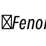 FenomenSans-XCNBookItalic