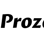 Proza ExtraBold Italic