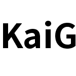 KaiGen Gothic K