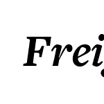 ☞FreightText Pro Bold Italic