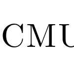 CMU Serif Upright Italic
