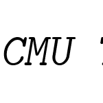 CMU Typewriter Text