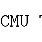 CMU Typewriter Text