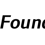 FoundryFormSansW03-DemiIt