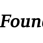 FoundryFormSerifW03-BoldIt