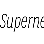 SupernettcnW00-LightItalic