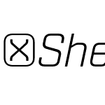 ☞Shentox-LightItalic