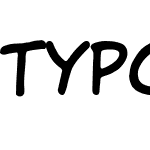 TypoPRO Komika Hand