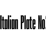 Italian Plate No2 Extracondensed