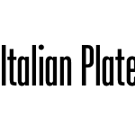 Italian Plate No2 Condensed