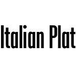 Italian Plate No2 Condensed