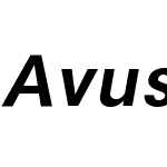 AvusW00-MediumItalic