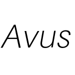 AvusW00-LightItalic