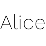 Alice ExtraLight