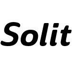 Solitas Ext Demi Italic